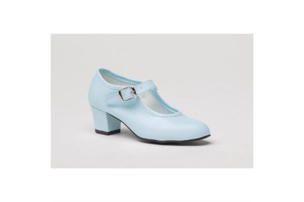 Zapatos de flamenco para niña con tacón y hebilla varios colores Tallas 22 a 42 Modelo 302 Angelitosz - Imagen 5