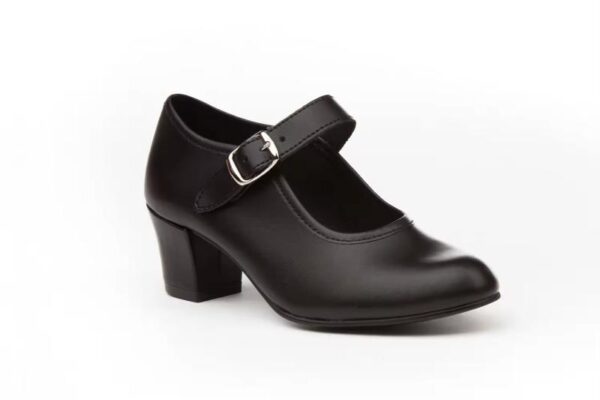 Zapatos de flamenco para niña con tacón y hebilla varios colores Tallas 22 a 42 Modelo 302 Angelitosz