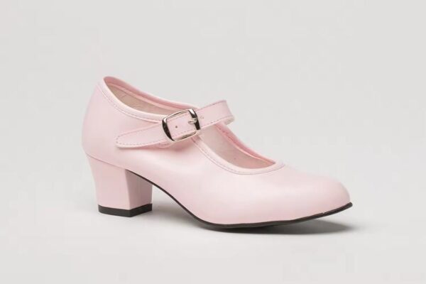 Zapatos de flamenco para niña con tacón y hebilla varios colores Tallas 22 a 42 Modelo 302 Angelitosz - Imagen 6