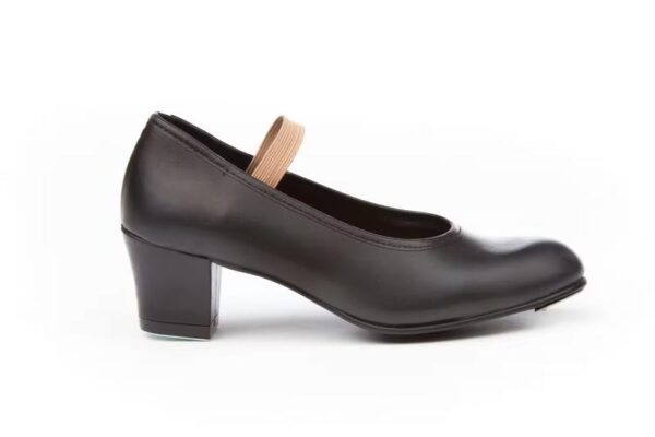 Zapatos de flamenco para niña con tacón y goma de sujeción Modelo 303 Angelitos - Imagen 4