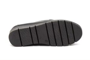 Mocasines negros de piel con plataforma para mujer Tallas 36 a 41 Modelo 3139 Jam 7 31392