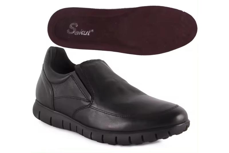Zapatos de piel sin cordones para hombre Tallas 39 a 46 Modelo 3208 Sakut