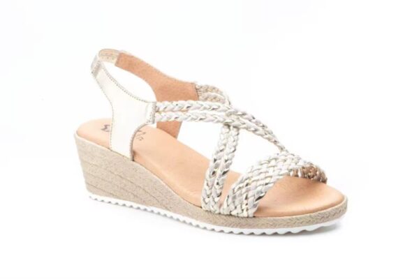 Sandalias de cuña trenzadas varios colores fabricadas en España Modelo 3326 Tallas 36 a 41 Jam - Imagen 6