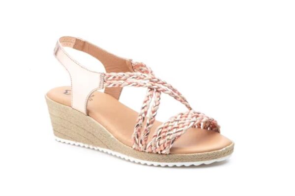 Sandalias de cuña trenzadas varios colores fabricadas en España Modelo 3326 Tallas 36 a 41 Jam - Imagen 5