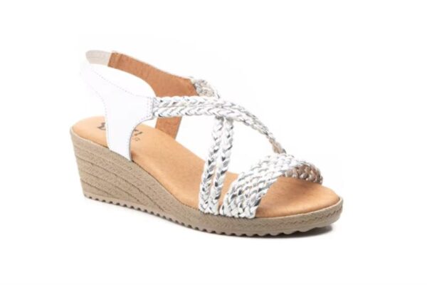 Sandalias de cuña trenzadas varios colores fabricadas en España Modelo 3326 Tallas 36 a 41 Jam - Imagen 4