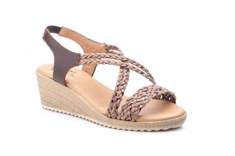 Sandalias de cuña trenzadas varios colores fabricadas en España Modelo 3326 Tallas 36 a 41 Jam
