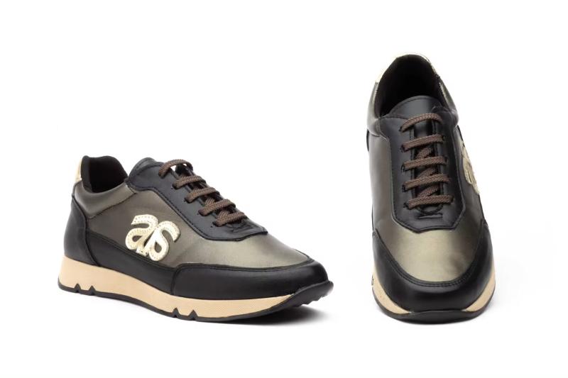 Zapatillas deportivas casual de piel para mujer con cordones Tallas 36 a 41 Modelo 3444 jam 2 Zapatillas deportivas casual de piel para mujer con cordones Tallas 36 a 41 Modelo 3444 jam - Imagen 2