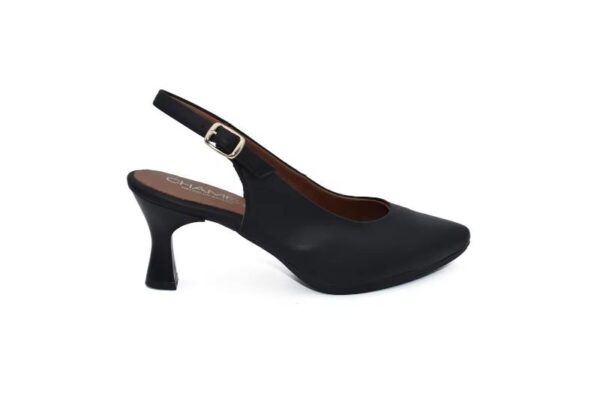 Zapatos de mujer destalonados en piel con tacón medio plantilla Gel Hecho en España Tallas 35 a 41 Modelo 4241 Chamby - Imagen 5