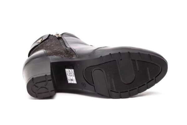 Botines de piel para mujer con tacón cómodo y cremallera Tallas 36 a 41 Modelo 4451 Jam - Imagen 3