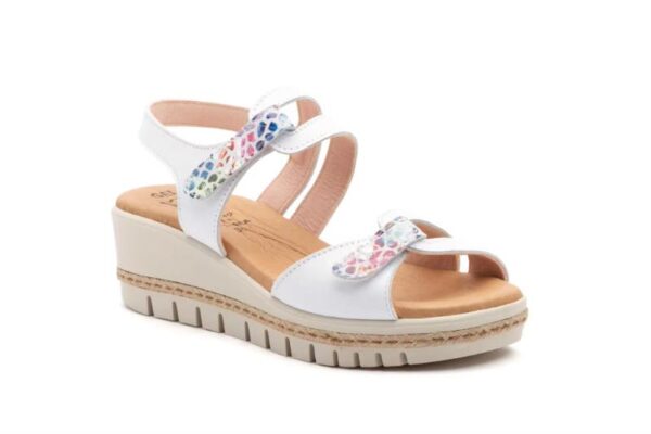 Sandalias de cuña para mujer con velcro Hecho en España Modelo E459 Tallas 36 a 41 Alto Estilo - Image 6