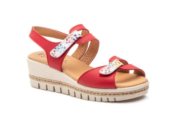 Sandalias de cuña para mujer con velcro Hecho en España Modelo E459 Tallas 36 a 41 Alto Estilo - Image 5