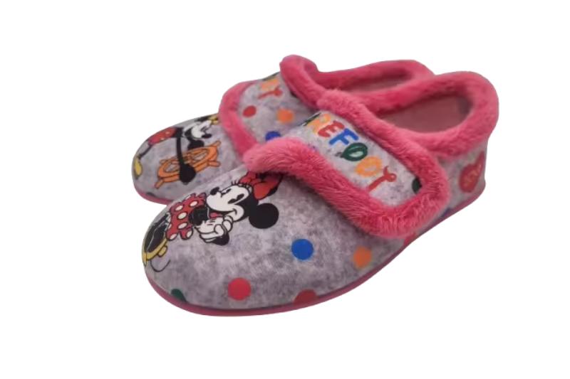 Zapatillas de casa infantiles Mickey y Minnie con velcro Modelo 7187 Tallas 28 a 37 Michu 3 Zapatillas de casa infantiles Mickey y Minnie con velcro Modelo 7187 Tallas 28 a 37 Michu - Imagen 3