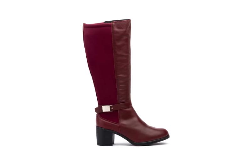 Botas altas de piel para mujer con tacón medio Tallas 36 a 41 Modelo 90683 Ibérico 2 Botas altas de piel para mujer con tacón medio Tallas 36 a 41 Modelo 90683 Ibérico - Image 2