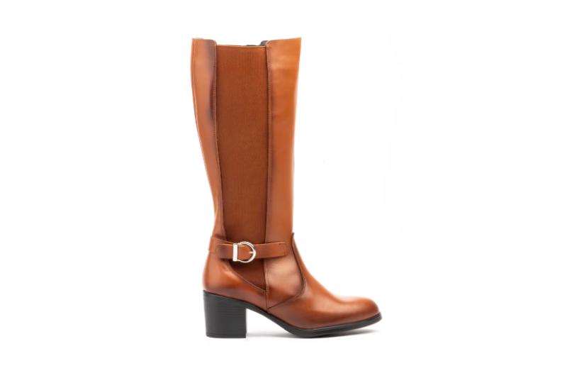 Botas altas de piel para mujer con tacón y hebilla Tallas 36 a 41 Modelo 95220 Jam 2 Botas altas de piel para mujer con tacón y hebilla Tallas 36 a 41 Modelo 95220 Jam - Imagen 2