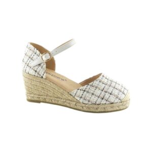 Valenciana de mujer con cuña de yute Zapato cómodo Modelo 26487 Amarpies 4 amarpies valenciana mujer cuadros cuna yute katosines venta al detalle 5