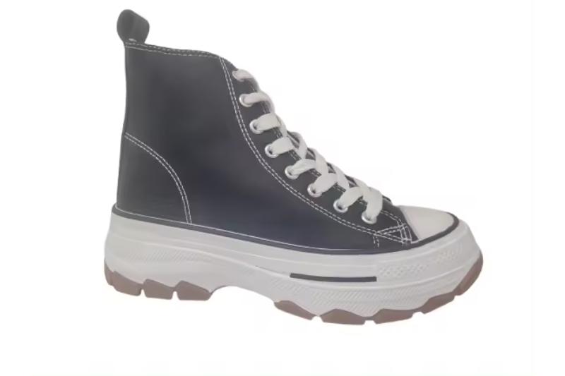 Botines de polipel con plataforma track para mujer Tallas 36 a 41 Modelo F531 Katosines