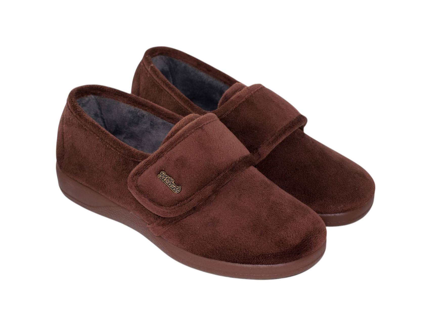 Zapatilla de casa de terciopelo con velcro para mujer Tallas 35 a 42 Modelo 1149 Sevillas