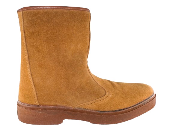 Bota de media caña para hombre en serraje con cremallera lateral Tallas 39 a 46 Modelo 399 Sevillas