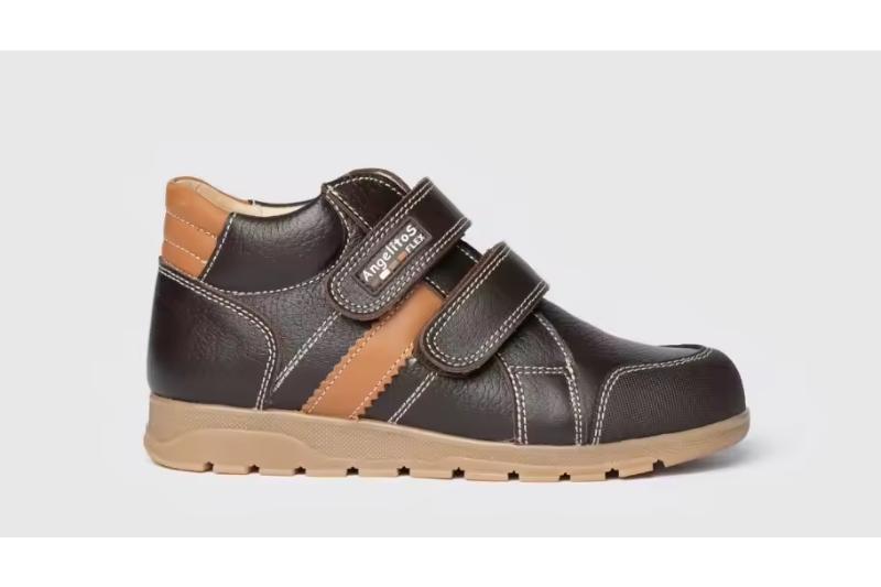 Botin de piel para niño Hecho en España Modelo 780 Tallas 32 a 40 Angelitos