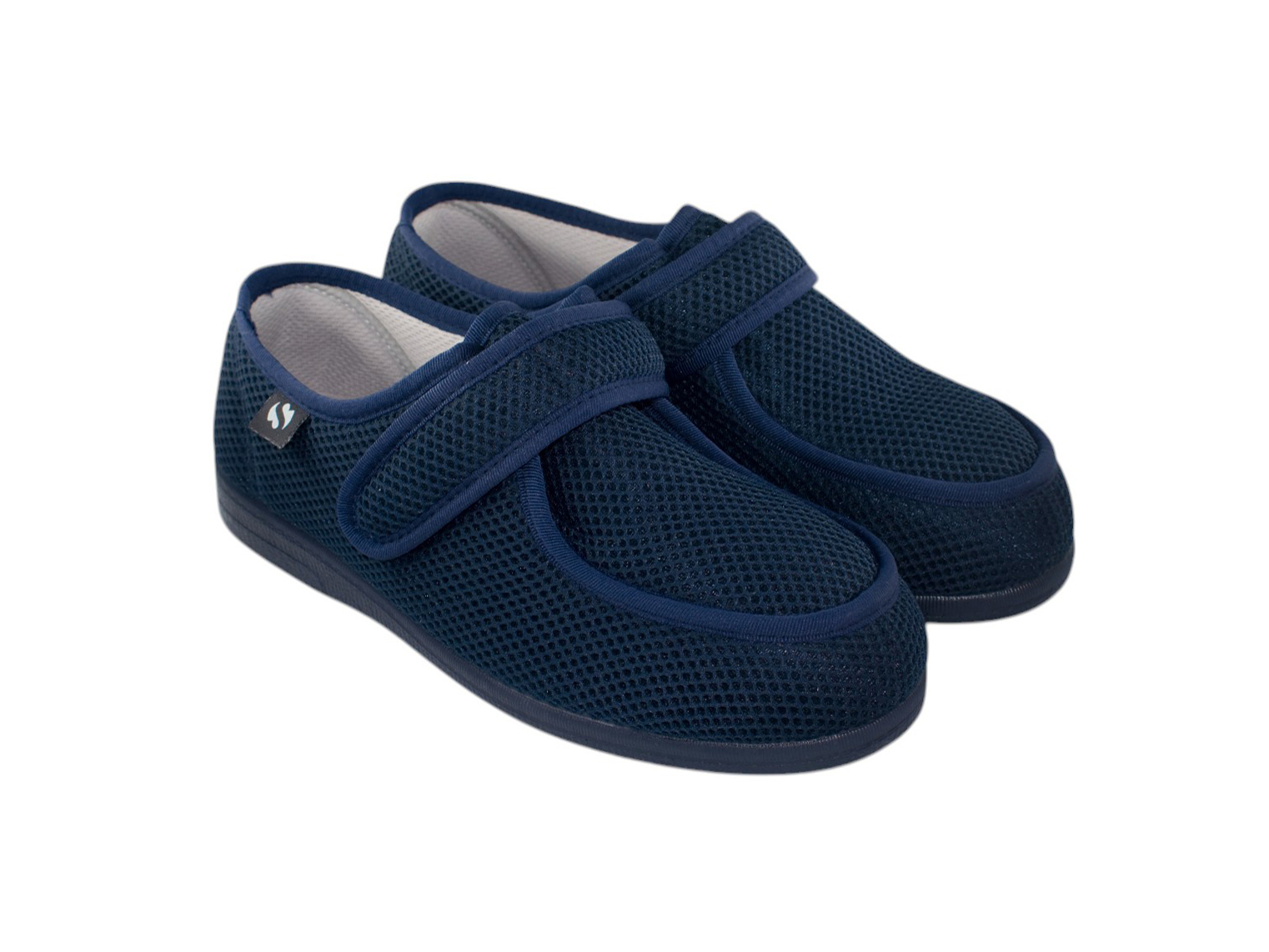 Zapatillas anchas especiales de rejilla para mujer y hombre con velcro Tallas 36 a 48 Modelo Wallaby Sevillas