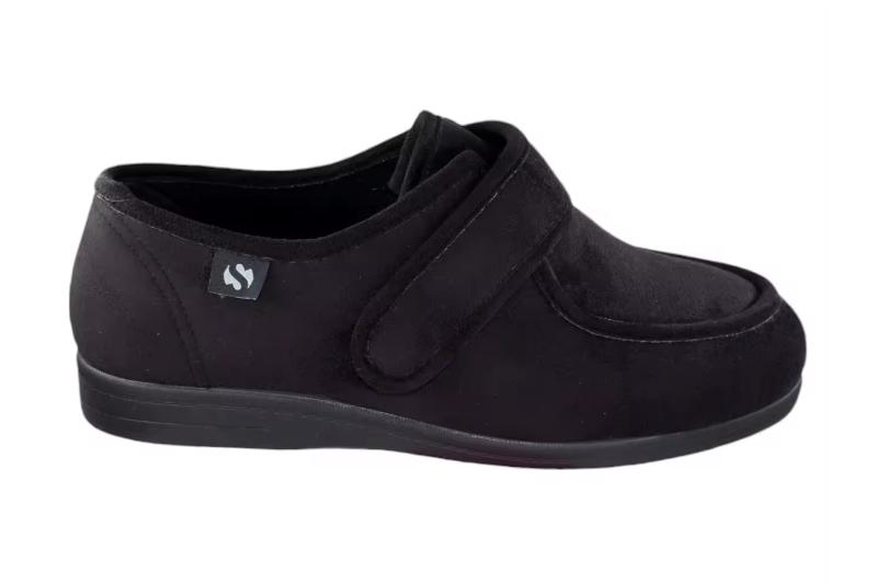 Zapatillas de estar por casa abiertas para mujer y hombre de terciopelo Hecho en España Tallas 36 a 48 Modelo Wallaby Sevillas