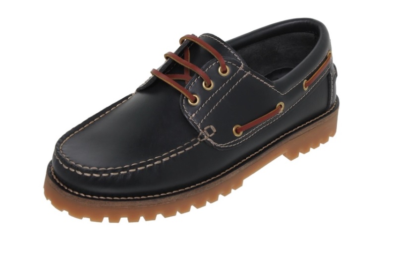Náuticos hombre de piel con cordones de cuero, cosido mocasín y suela dentada Tallas 40 a 45 Modelo 211CA Casual