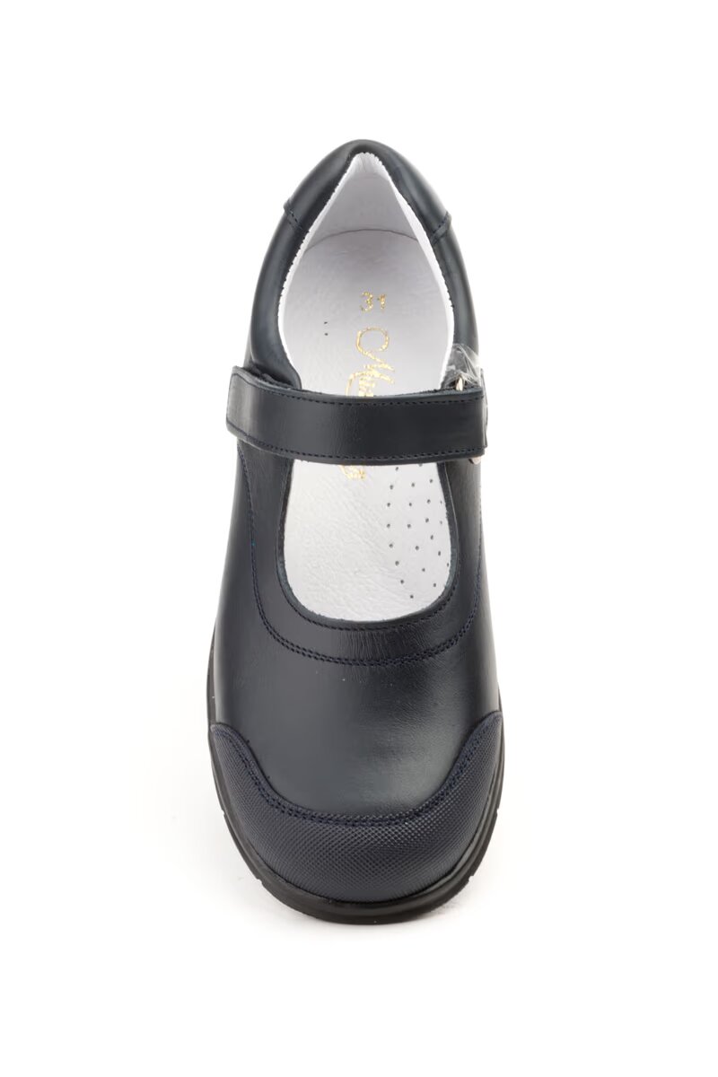 Mercedita colegial de piel con velcro para niña Tallas 26 a 42 Modelo 8029 Jam 3 Mercedita colegial de piel con velcro para niña Tallas 26 a 42 Modelo 8029 Jam - Imagen 3
