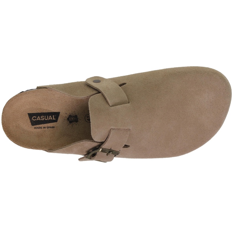 Zuecos unisex de piel serraje con hebilla ajustable y plantilla de corcho Made in Spain Tallas 40 a 46 Modelo Toronto Casual 8 Zuecos unisex de piel serraje con hebilla ajustable y plantilla de corcho Made in Spain Tallas 40 a 46 Modelo Toronto Casual - Image 8