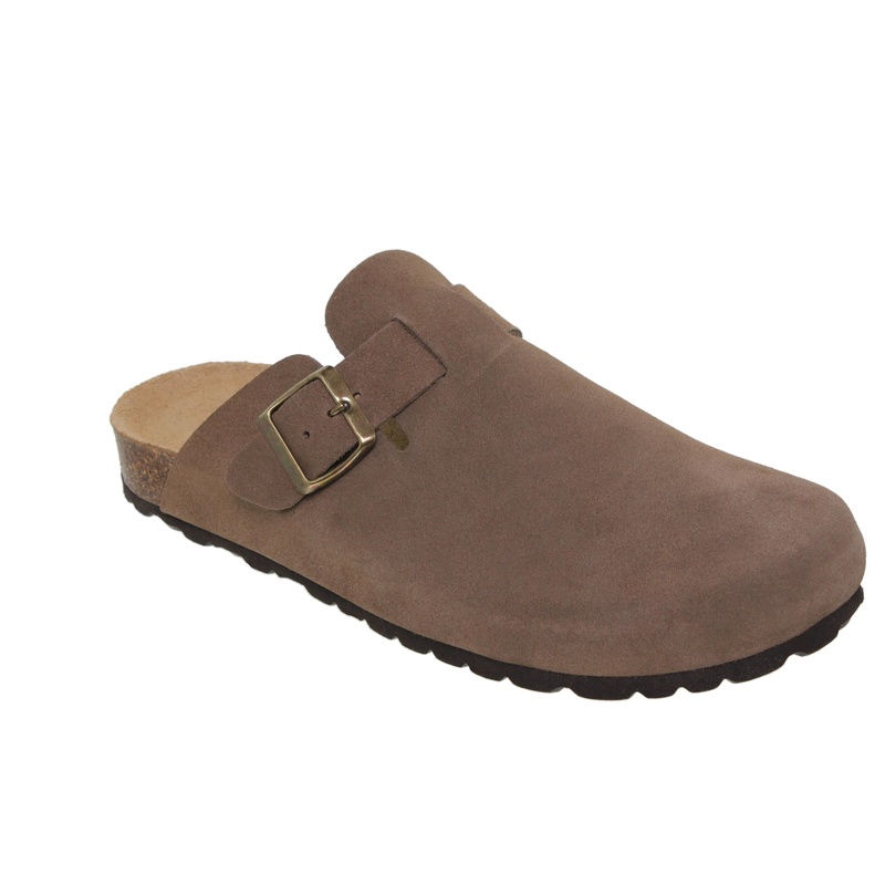 Zuecos unisex de piel serraje con hebilla ajustable y plantilla de corcho Made in Spain Tallas 40 a 46 Modelo Toronto Casual 6 Zuecos unisex de piel serraje con hebilla ajustable y plantilla de corcho Made in Spain Tallas 40 a 46 Modelo Toronto Casual - Image 6