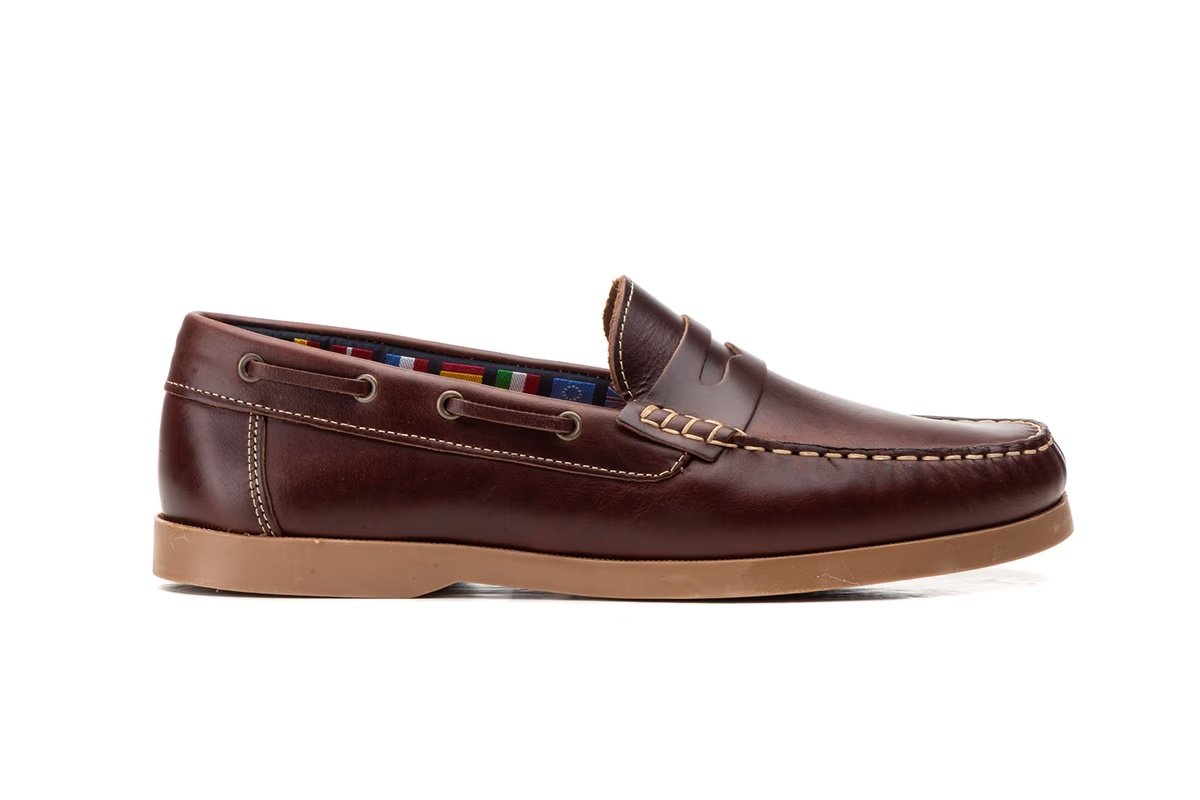 Náuticos de piel para hombre color cuero Tallas 39 a 45 Modelo 01N3 Katosines 3 Náuticos de piel para hombre color cuero Tallas 39 a 45 Modelo 01N3 Katosines - Imagen 3