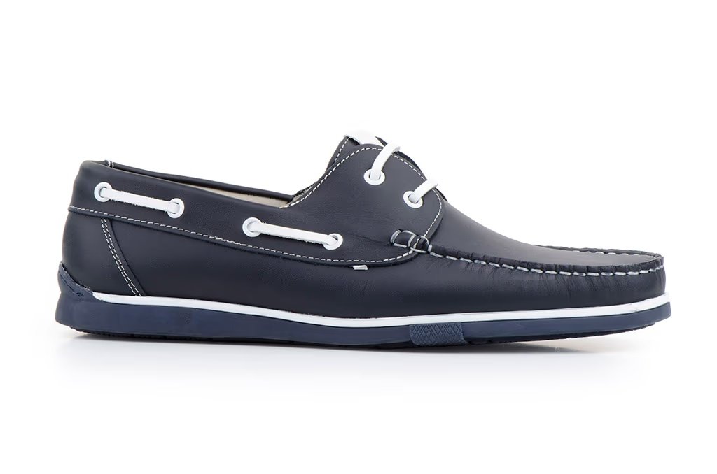 Náuticos de piel para hombre marino con cordones Tallas 39 a 45 Modelo 140n Jam 2 Náuticos de piel para hombre marino con cordones Tallas 39 a 45 Modelo 140n Jam - Imagen 2