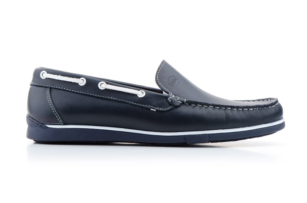 Mocasines náuticos de piel para hombre marino Tallas 39 a 45 Modelo 150n Jam 2 Mocasines náuticos de piel para hombre marino Tallas 39 a 45 Modelo 150n Jam - Imagen 2
