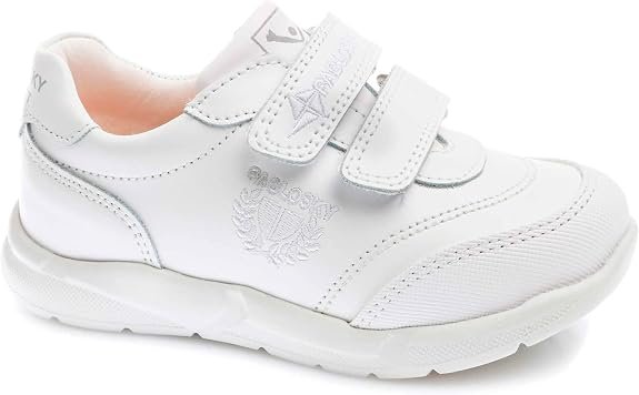 Zapatillas escolares blancas de piel para niño y niña modelo 277900 Pablosky Tallas 24 a 40
