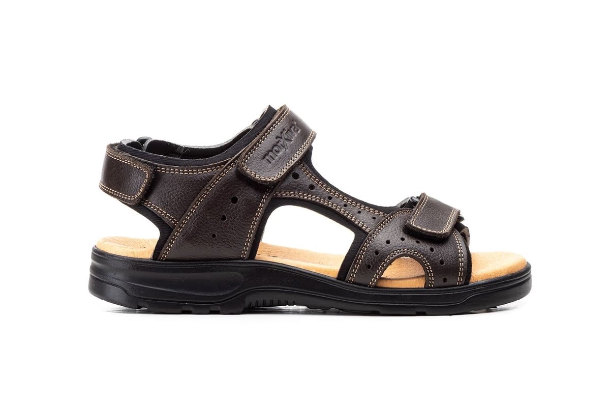 Sandalias de piel para hombre en tallas grandes modelo 37007TG Morxiva 3 Sandalias de piel para hombre en tallas grandes modelo 37007TG Morxiva - Imagen 3