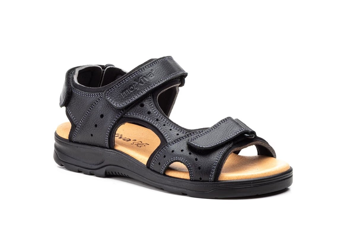 Sandalias de piel para hombre en tallas grandes modelo 37007TG Morxiva 6 Sandalias de piel para hombre en tallas grandes modelo 37007TG Morxiva - Imagen 6