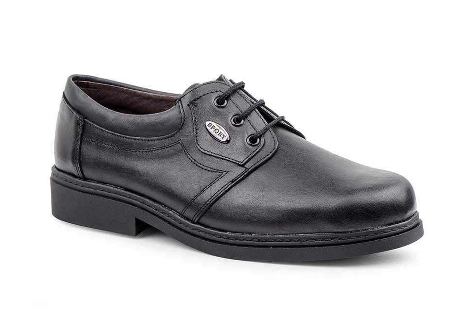 Zapatos de piel con cordones para hombre negros Tallas 39 a 46 Modelo 458 Katosines