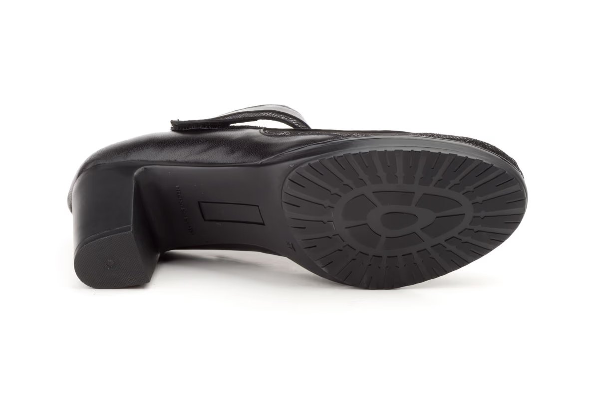 Zapatos Mujer Piel Negro modelo 5016 Jam 2 Zapatos Mujer Piel Negro modelo 5016 Jam - Imagen 2