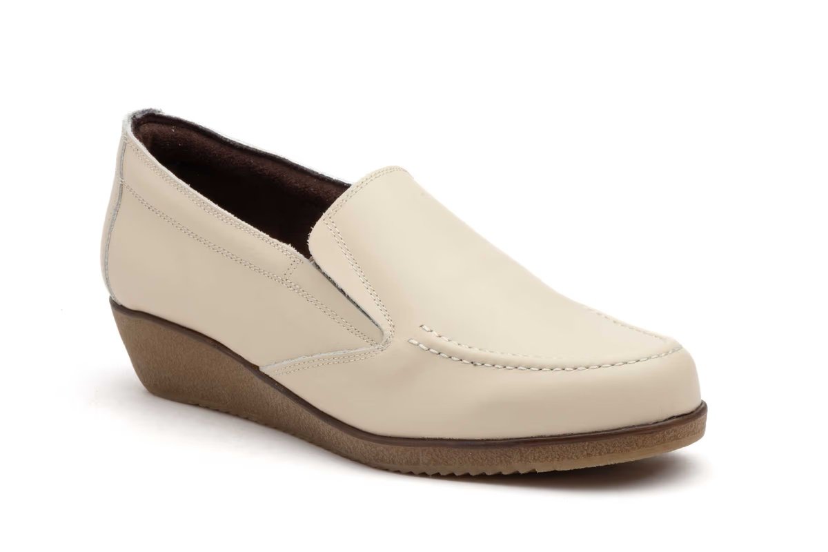 Zapatos Mujer Piel Beige modelo 5060 Jam 2 Zapatos Mujer Piel Beige modelo 5060 Jam - Imagen 2