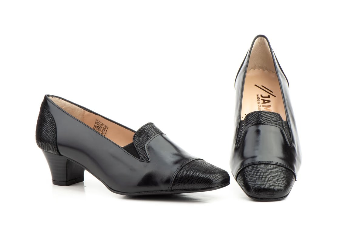 Zapatos Mujer Piel Negro Tacón modelo 5219 Jam