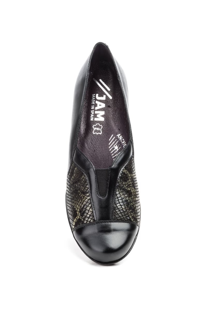Zapatos Mujer Piel Marrón Lycra modelo 5414 Jam 9 Zapatos Mujer Piel Marrón Lycra modelo 5414 Jam - Imagen 9