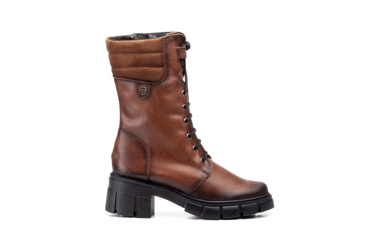 Botas Mujer Piel Burdeos Militar Ibérico modelo 5790 Iberico Shoes 7 Botas Mujer Piel Burdeos Militar Ibérico modelo 5790 Iberico Shoes - Imagen 7