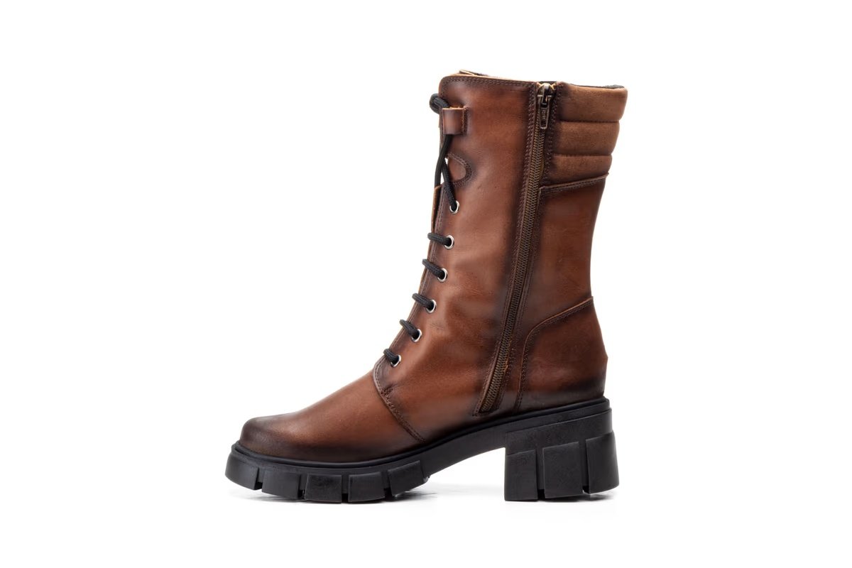 Botas Mujer Piel Burdeos Militar Ibérico modelo 5790 Iberico Shoes 8 Botas Mujer Piel Burdeos Militar Ibérico modelo 5790 Iberico Shoes - Imagen 8