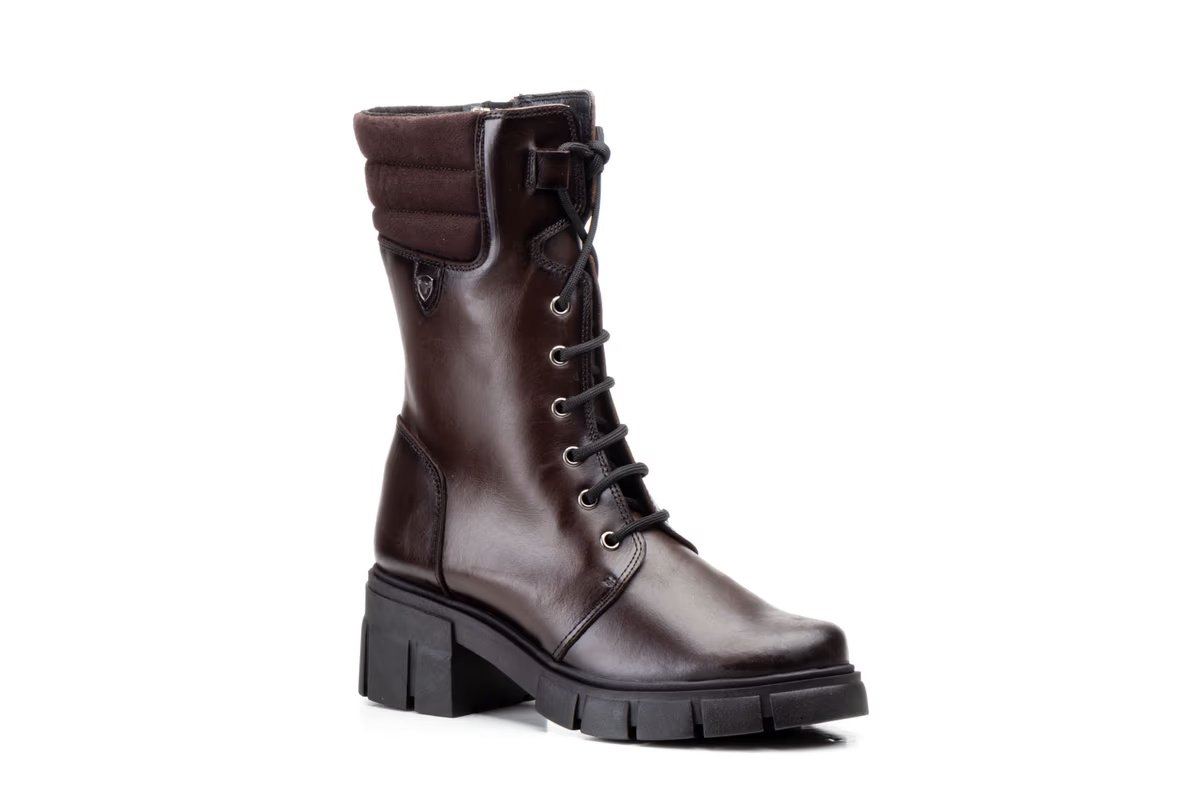 Botas Mujer Piel Burdeos Militar Ibérico modelo 5790 Iberico Shoes 13 Botas Mujer Piel Burdeos Militar Ibérico modelo 5790 Iberico Shoes - Imagen 13