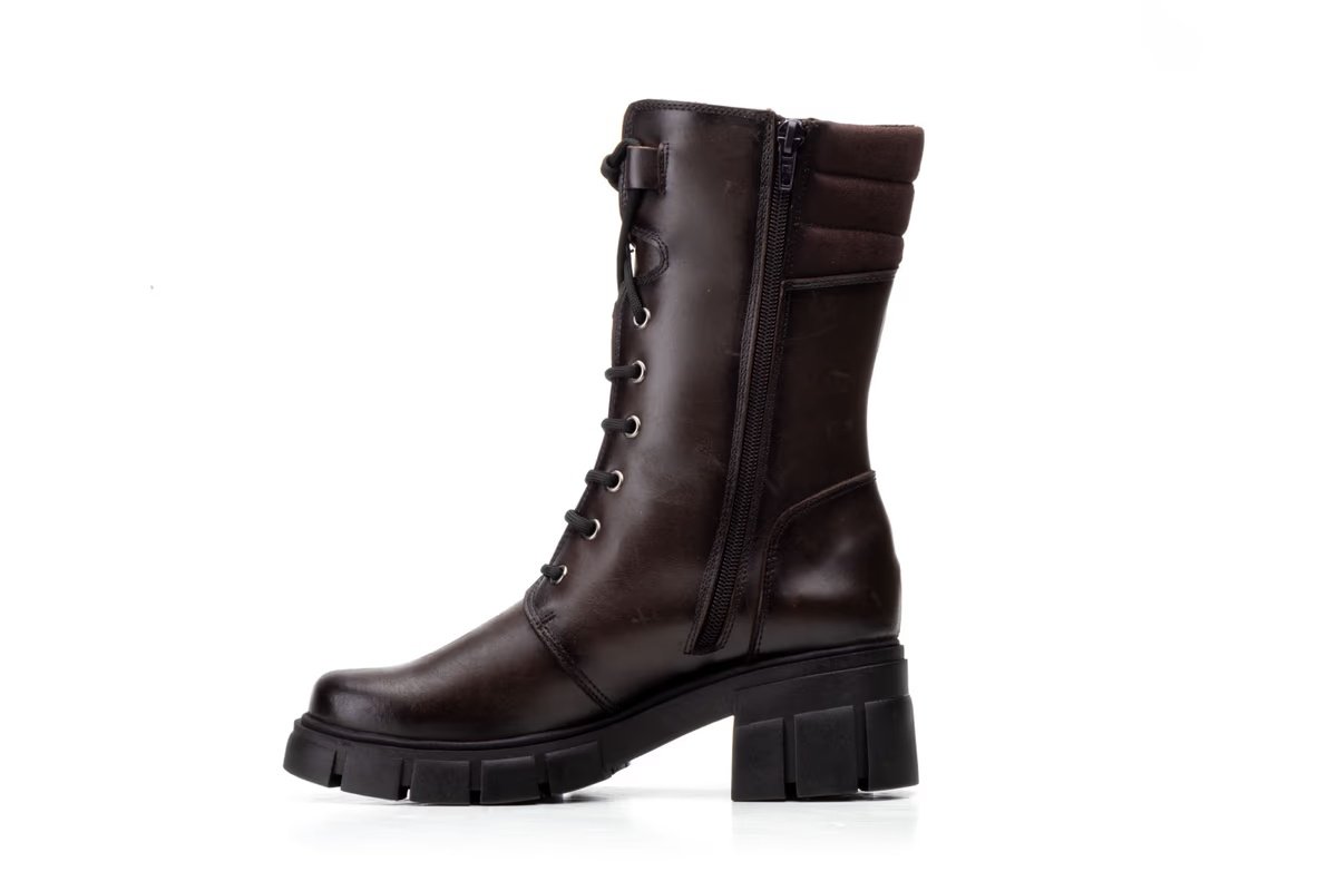Botas Mujer Piel Burdeos Militar Ibérico modelo 5790 Iberico Shoes 15 Botas Mujer Piel Burdeos Militar Ibérico modelo 5790 Iberico Shoes - Imagen 15