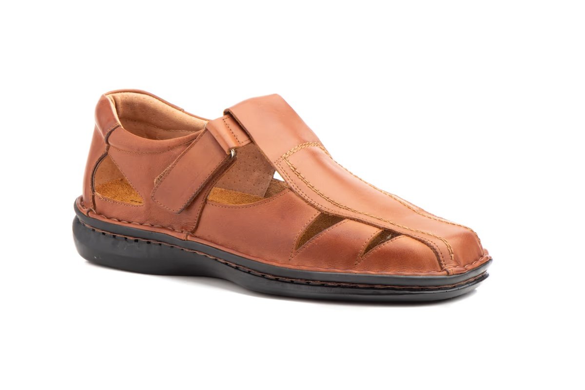 Sandalias de piel para hombre modelo 60313 Cactus