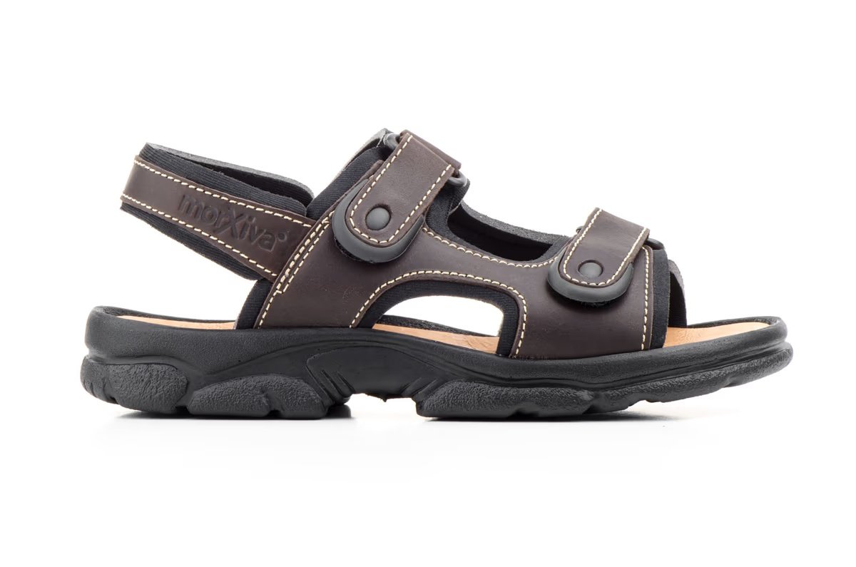 Sandalias californianas bio de piel para hombre en tallas especiales modelo 7001 XXL Morxiva 3 Sandalias californianas bio de piel para hombre en tallas especiales modelo 7001 XXL Morxiva - Imagen 3