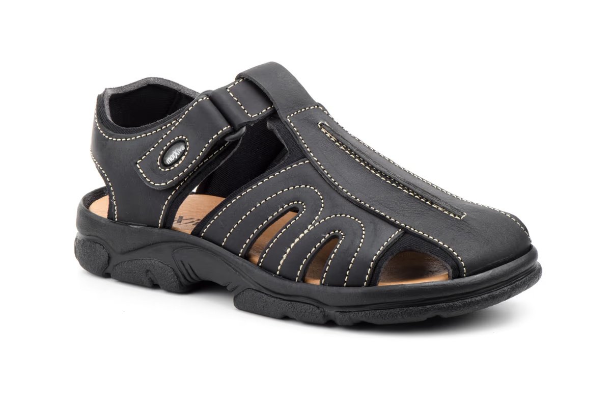 Sandalias californianas bio de piel para hombre modelo 7018 Morxiva