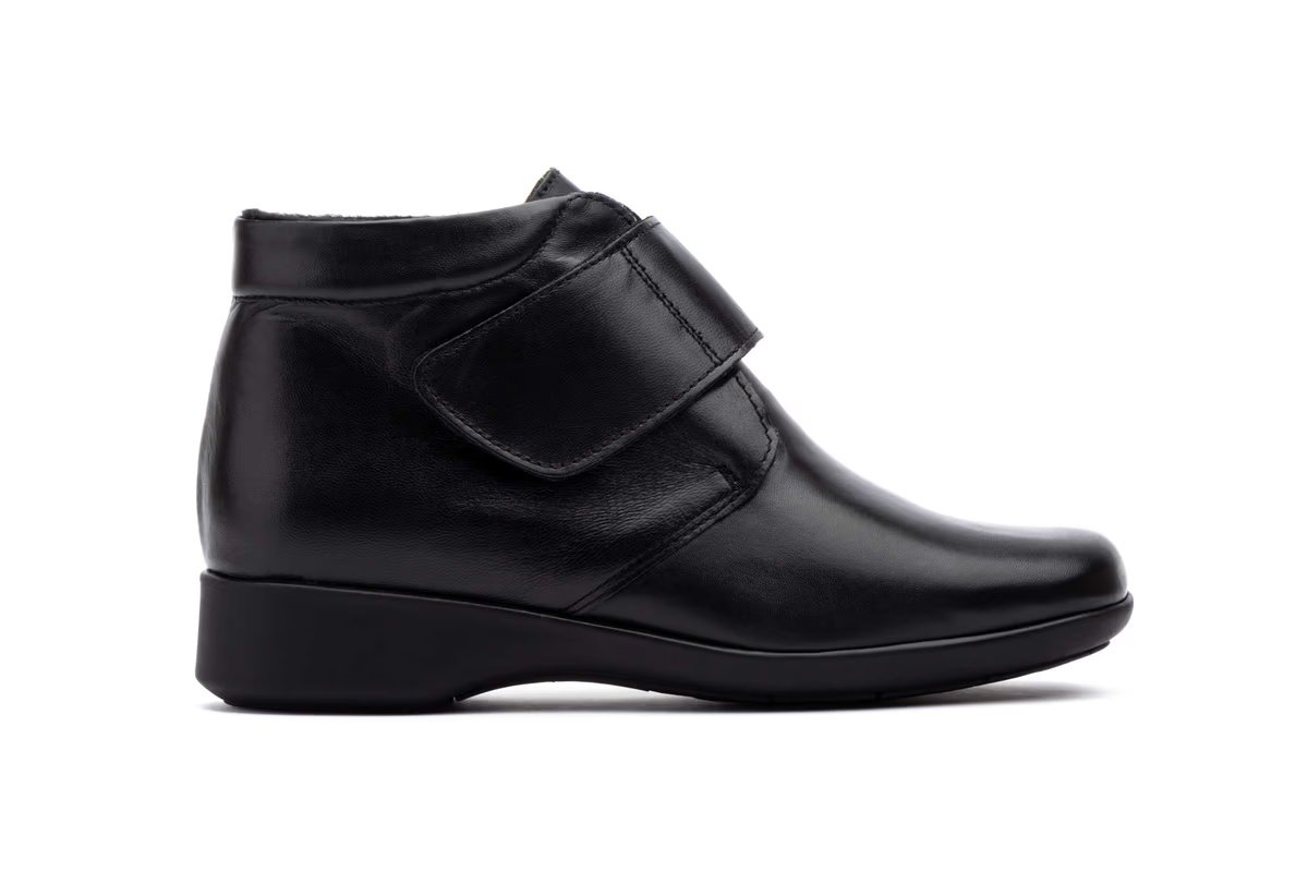 Botines Mujer Piel Negro Cuña modelo 801 Morxiva 3 Botines Mujer Piel Negro Cuña modelo 801 Morxiva - Image 3