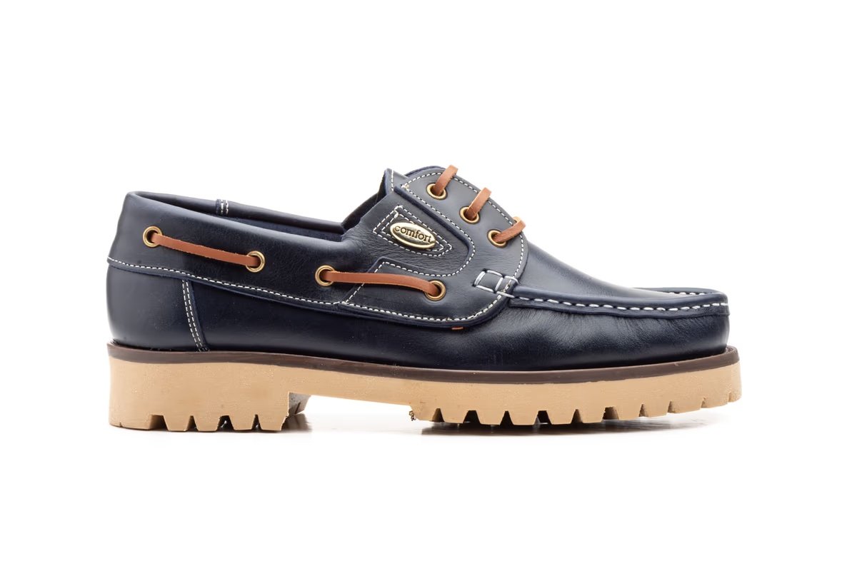 Zapatos náuticos de piel para hombre con suela track Tallas 39 a 46 Modelo 802 Katosines 8 Zapatos náuticos de piel para hombre con suela track Tallas 39 a 46 Modelo 802 Katosines - Imagen 8