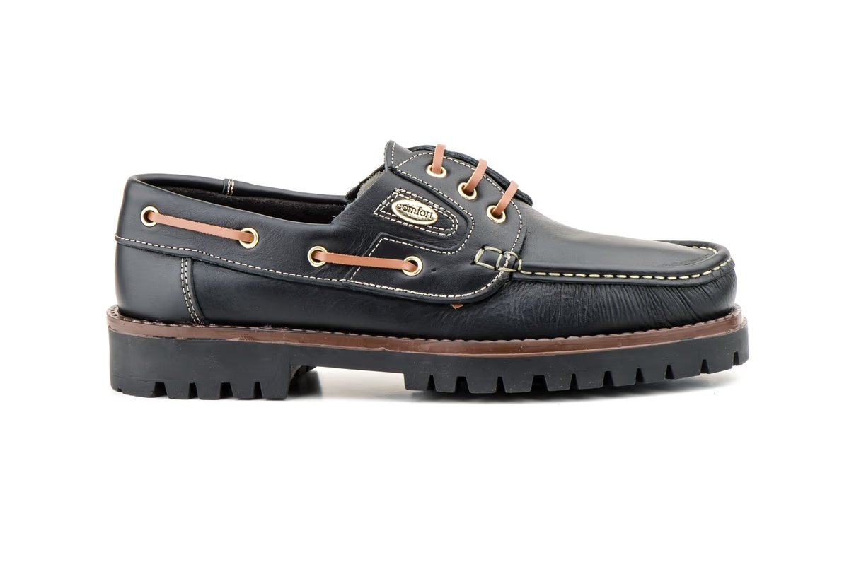 Zapatos náuticos de piel para hombre con suela track Tallas 39 a 46 Modelo 802 Katosines 3 Zapatos náuticos de piel para hombre con suela track Tallas 39 a 46 Modelo 802 Katosines - Imagen 3